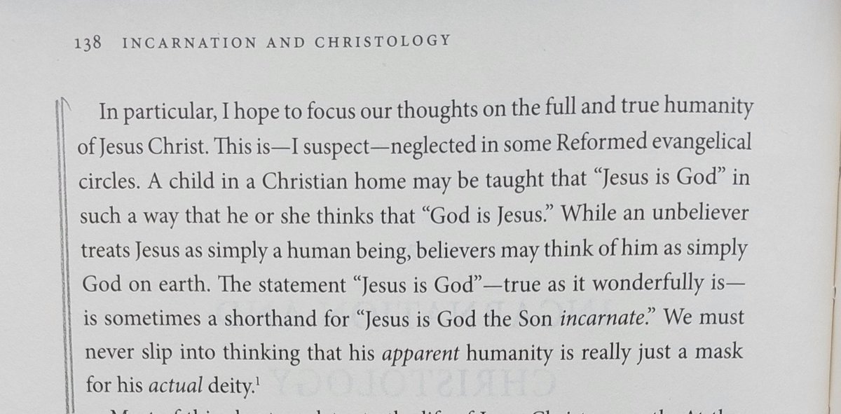 ssimonnin's tweet image. Christopher Ash on evangelical Christians being unconsciously docetic when they think about Christ's humanity.
(Commentary on the Psalms, volume 1)