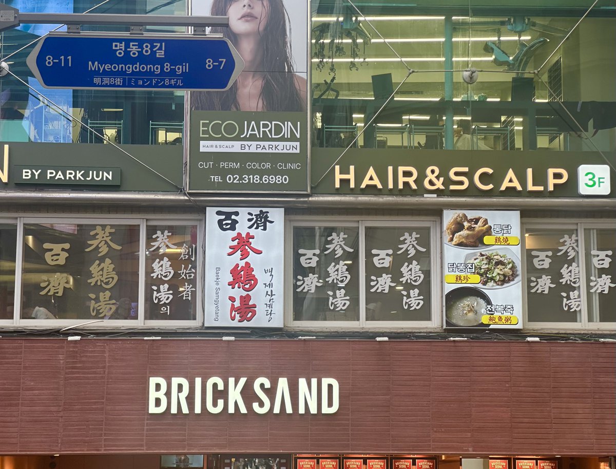 Savoy_truffe's tweet image. 韓国に行ったら必ず行く参鶏湯専門店。実は参鶏湯は、夏バテ予防の薬膳スープ。昔ソウル中の参鶏湯を食べ歩いた時もあったけれど、変わらない“ちゃんとつくられた”美味しさを提供し続けるここに15年くらい通っています。もはやこのために明洞駅に立ち寄っている。烏骨鶏の参鶏湯も。
百済参鶏湯・明洞