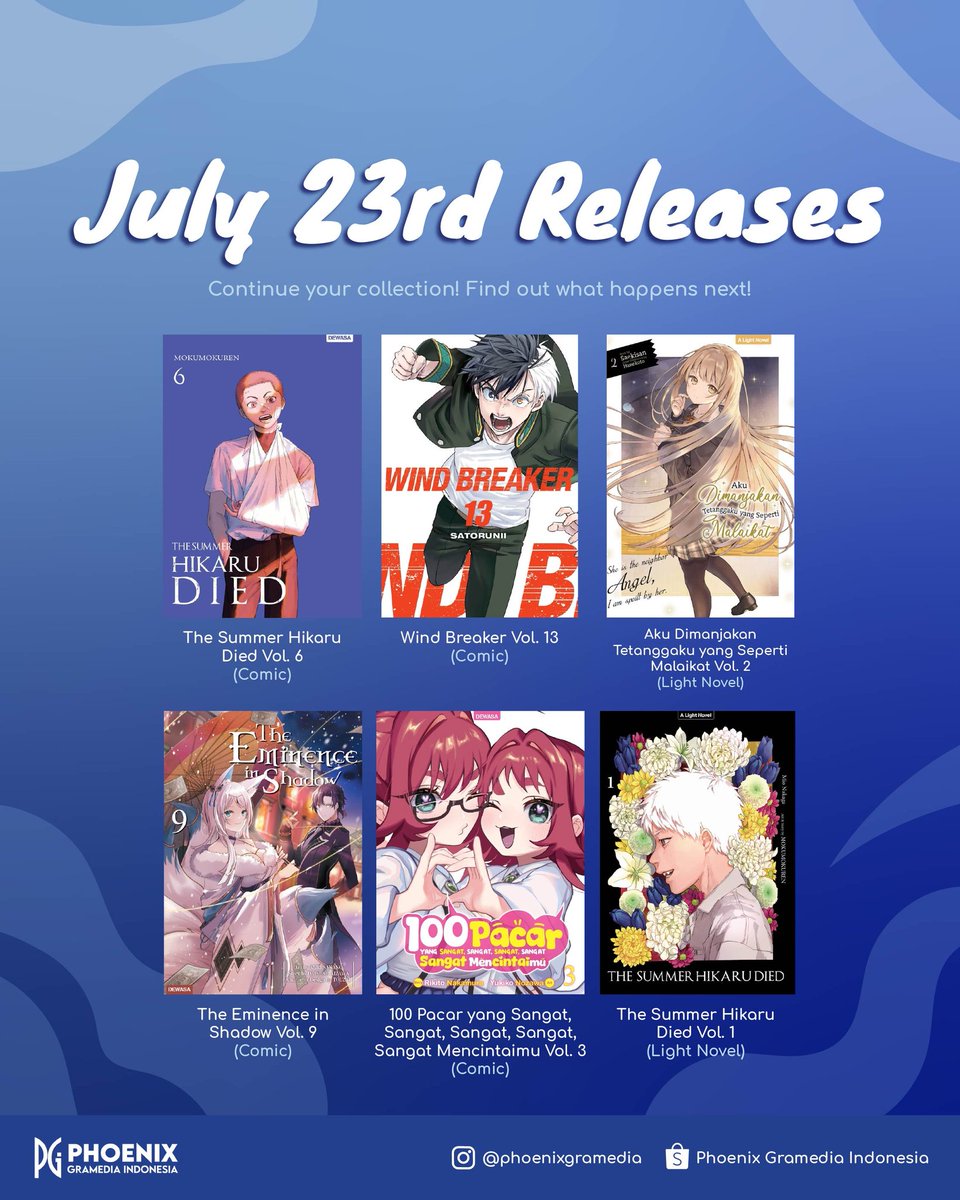 PenerbitPhoenix's tweet image. NEW RELEASES: July 23rd
Siapa nih yang udah nungguin rilisnya dari kemarin? Kini doamu terjawab! Segera beli bukunya di toko buku kesayangan kalian ya! Jangan sampai kelewatan.
Bagaimana Rentaro akan merebut kembali kekasihnya dari seorang ibu yang protektif? Bagaimanakah Amane…