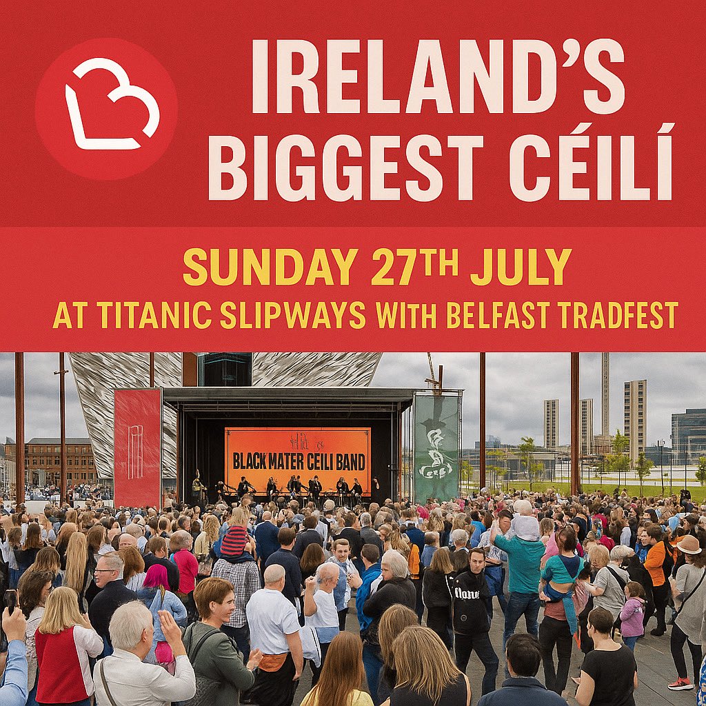 Love Belfast ❤️ (@love_belfast) on Twitter photo Ireland’s biggest céilí returns to the Titanic Slipways July 27th, 2025 lovebelfast.co.uk/irelands-bigge… <a href="/BelfastTradF/">Belfast TradFest</a> Ireland’s biggest céilí returns to the Titanic Slipways July 27th, 2025 lovebelfast.co.uk/irelands-bigge… <a href="/BelfastTradF/">Belfast TradFest</a>