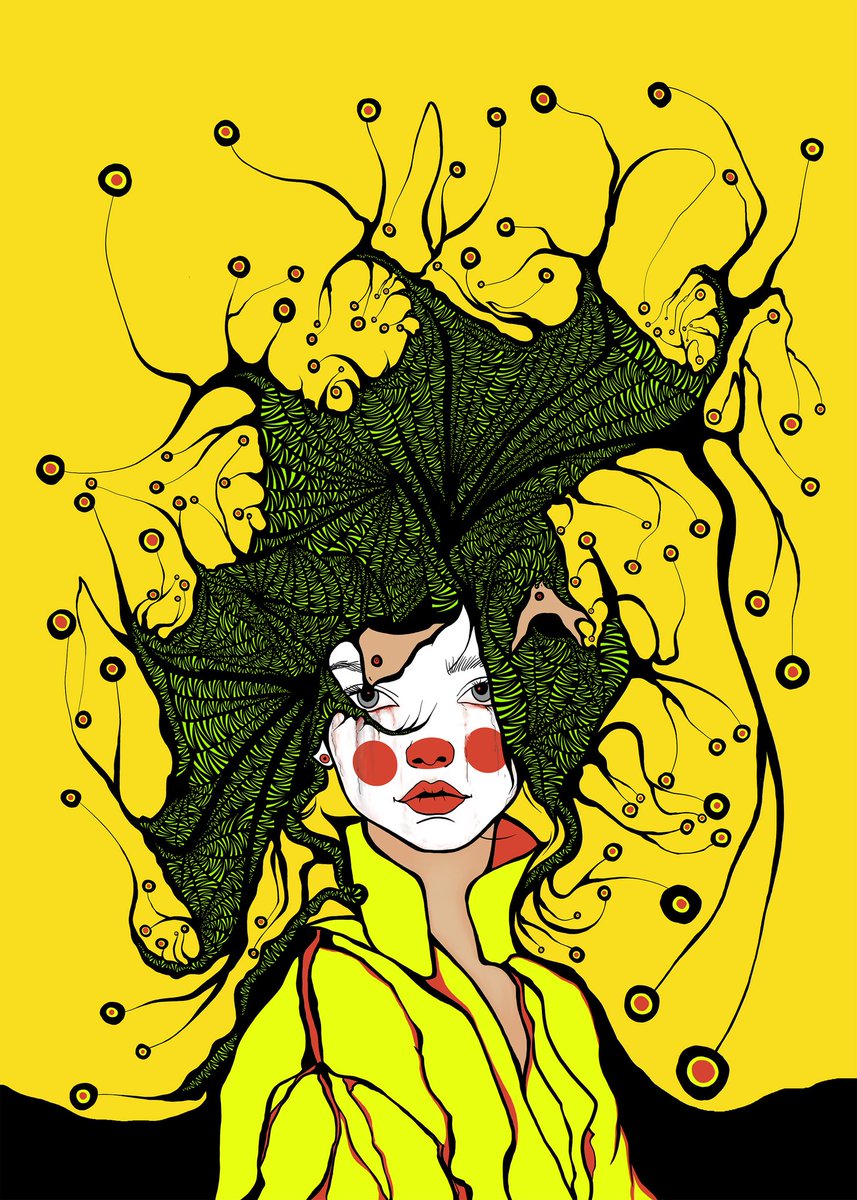 HamidehAlizade's tweet image. Gm my fam 💓
Sad clown girl with wild bats
objkt.com/tokens/KT1MPcx…