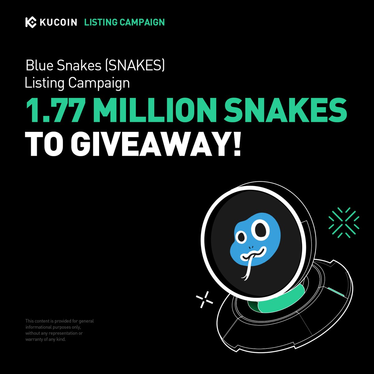 kucoincom's tweet image. 🎉 @bluesnakes_bsc is bringing triple rewards to #KuCoin!
🔹Activity 1: SNAKES GemSlot Carnival – Share 1.3 Million SNAKES!
🔹Activity 2: Join the Trading Carnival – Share 260,000 SNAKES!
🔹Activity 3: Affiliates Exclusive – Share 210,000 SNAKES rewards!
Don’t miss your chance…