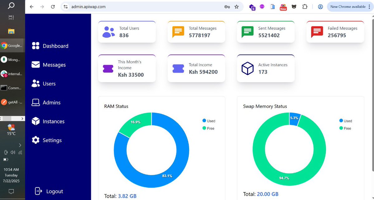Apiwap.com was our first SaaS, rolled out 2 years ago.

Now doing Ksh 25K - 40K a month.

not saying SaaS might make me rich. It’s about knowing that self-taught code turned into a product people pay for , because it solves a real pain.

Time to build in public.