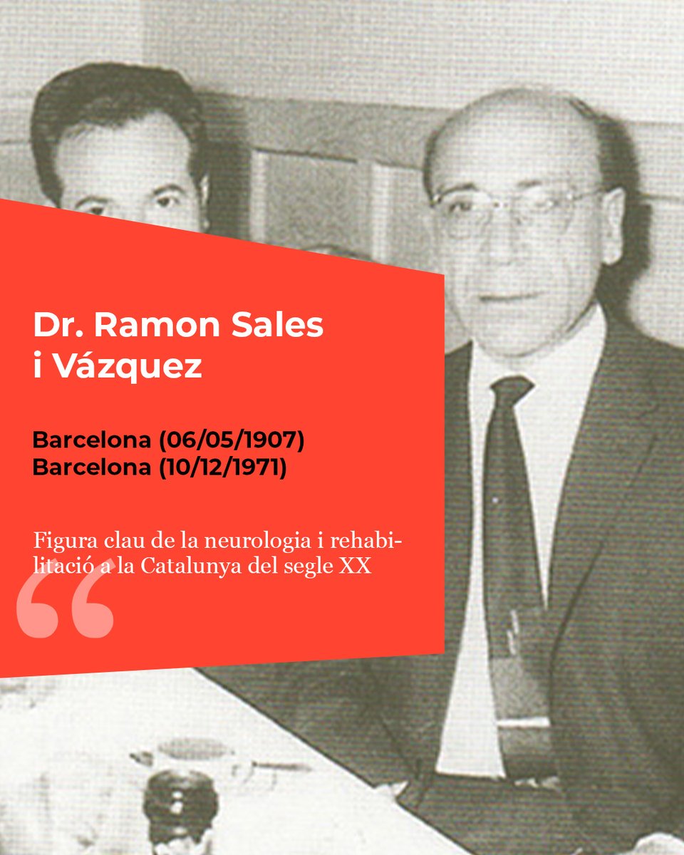 MHMedicinaCat's tweet image. 👨⚕️𝐑𝐚𝐦𝐨𝐧 𝐒𝐚𝐥𝐞𝐬 𝐢 𝐕𝐚́𝐳𝐪𝐮𝐞𝐳 (1907-1971) va ser una figura clau de la neurologia i rehabilitació a la Catalunya del segle XX. Participa en diferents congressos mèdics, on aborda aspectes medico-socials de les malalties neurològiques🧠
👉ja.cat/v72L1