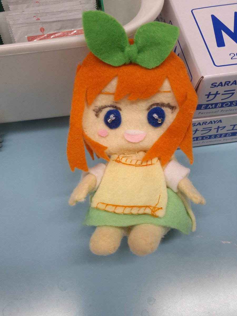 上杉風太郎(ごと嫁) (@err4bgddk5x3n0e) on Twitter photo 四葉と五月のぬいぐるみが完成しました 四葉と五月のぬいぐるみが完成しました