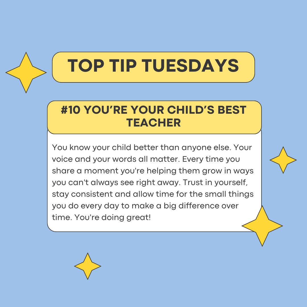 littleTalkSLT's tweet image. 🌟 Top Tip Tuesday 🌟
#10 You’re Your Child’s Best Teacher 🫶
No one knows your child like you do and that makes you their most powerful teacher.
Our speech therapy from home app is here to guide and support you, but never forget you’re already doing an amazing job. Keep going!