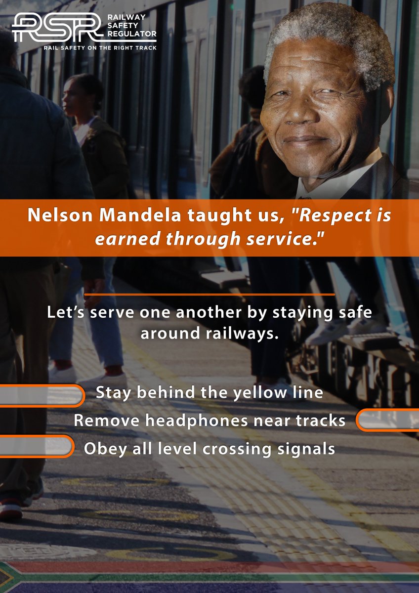 Let’s serve one another by staying safe around railways.
Stay behind the yellow line