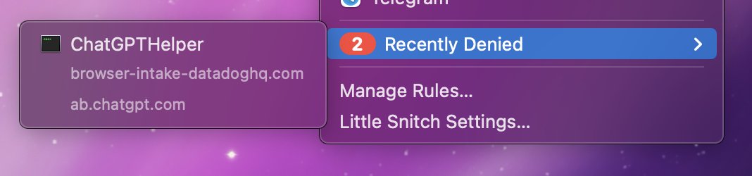 vatsal_manot's tweet image. I like Little Snitch but it needs the @proxyman_app treatment, and Tiny Shield is just a tad too tiny.
Anyone know of an OSS macOS app that is functionally equivalent to Little Snitch? Looking for a base I can hack atop.