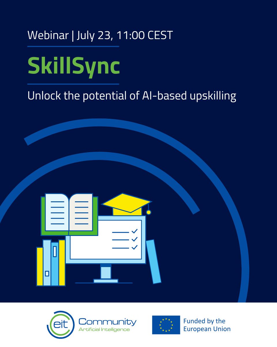 EITeu's tweet image. 📣 Everyone’s talking about skills —but where are the real gaps?
Discover #SkillSync, the new AI-powered platform by the EIT AI Community turning workforce data into action. Join our webinar!
📅 23 July | 11:00 CEST
🔗 Register now: europa.eu/!nDQhMj
#EITCommunity