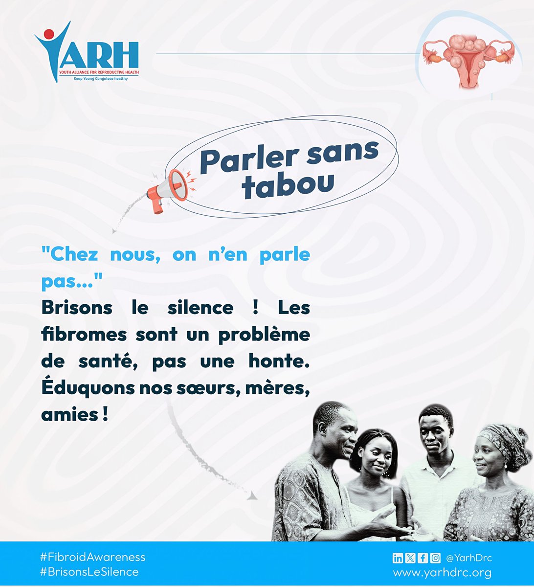 Protéger la santé sexuelle et reproductive de femmes, c'est leur donner accès à une information fiable sur les fibromes utérins. 

📍 Mieux informées, elles courent moins de risques pour leur santé.

📣 Partagez cette campagne autour de vous!

#FibroidAwareness
#BrisonsLeSilence
