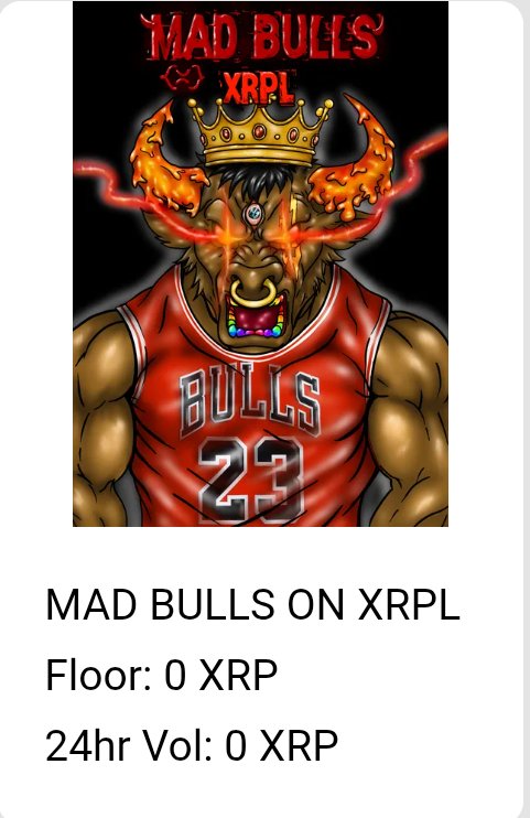 MadBullonXRPL's tweet image. Countdown Start🕐
🔷Mad Bulls 999 NFT Collection
📸WL SNAPSHOT will be taken in few days
⭕WL 1 (Free Mint)
- All holders of Rooster Fury
⭕WL 2(50% mint price discount)
- All Holders of Mad Bears and Custom 1/1,
- 1 Mad Bear= 1 Mint count
-Custom=2
⭕Public Mint
#XRPL $XRP
