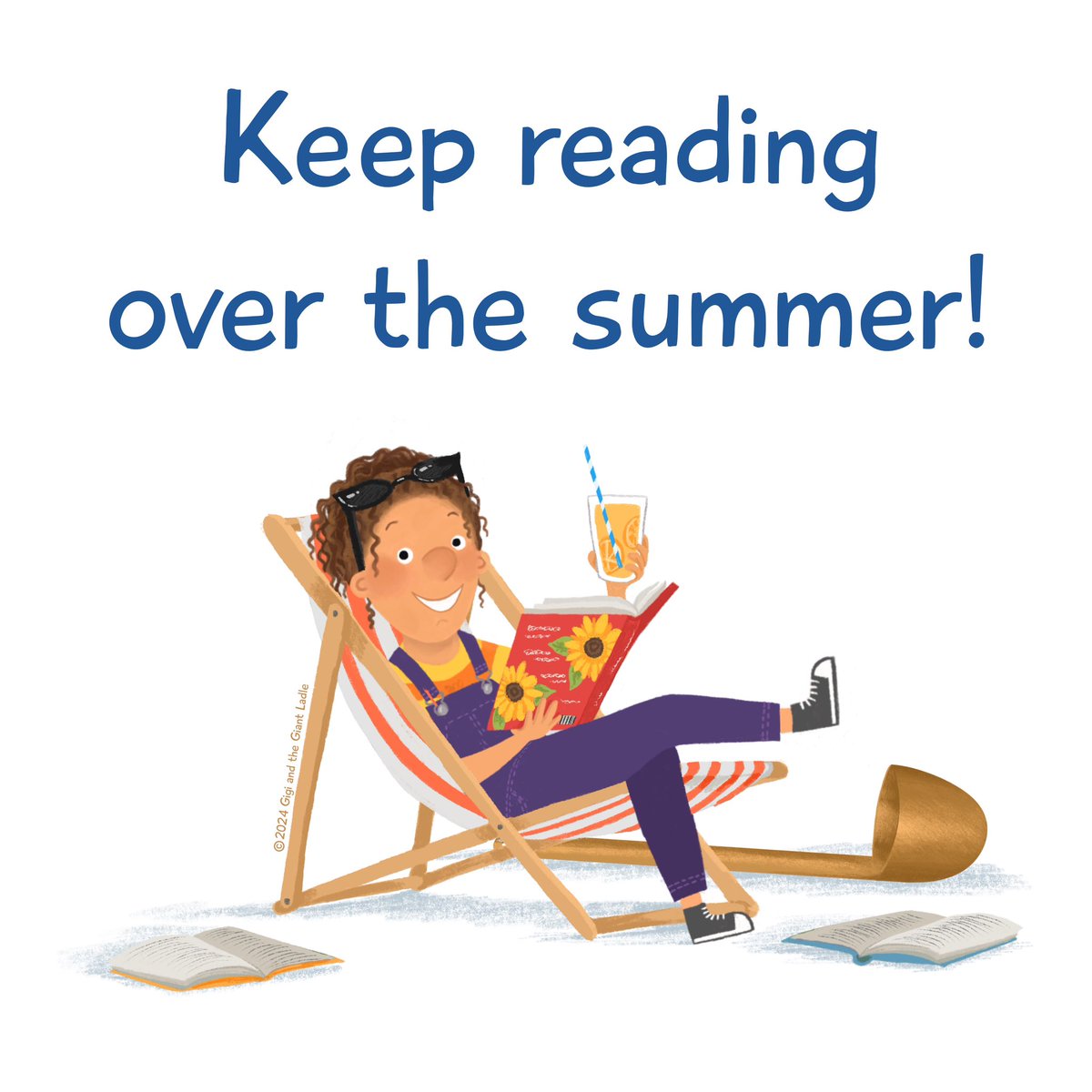 GigiandTGL's tweet photo. … and that’s a wrap… another school year over.   Be sure to recharge your energy over the summer with the help of a great book!

#Gigiandthegiantladle https://t.co/HprbKC6bEQ