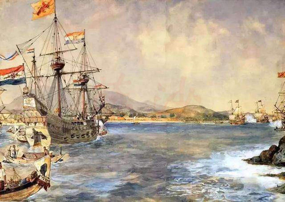 OnsErfdeel's tweet image. Waar ook ter wereld - in Bantam if Nieuw-Amsterdam - onze driekleur was een symbool van Nederlandse macht.