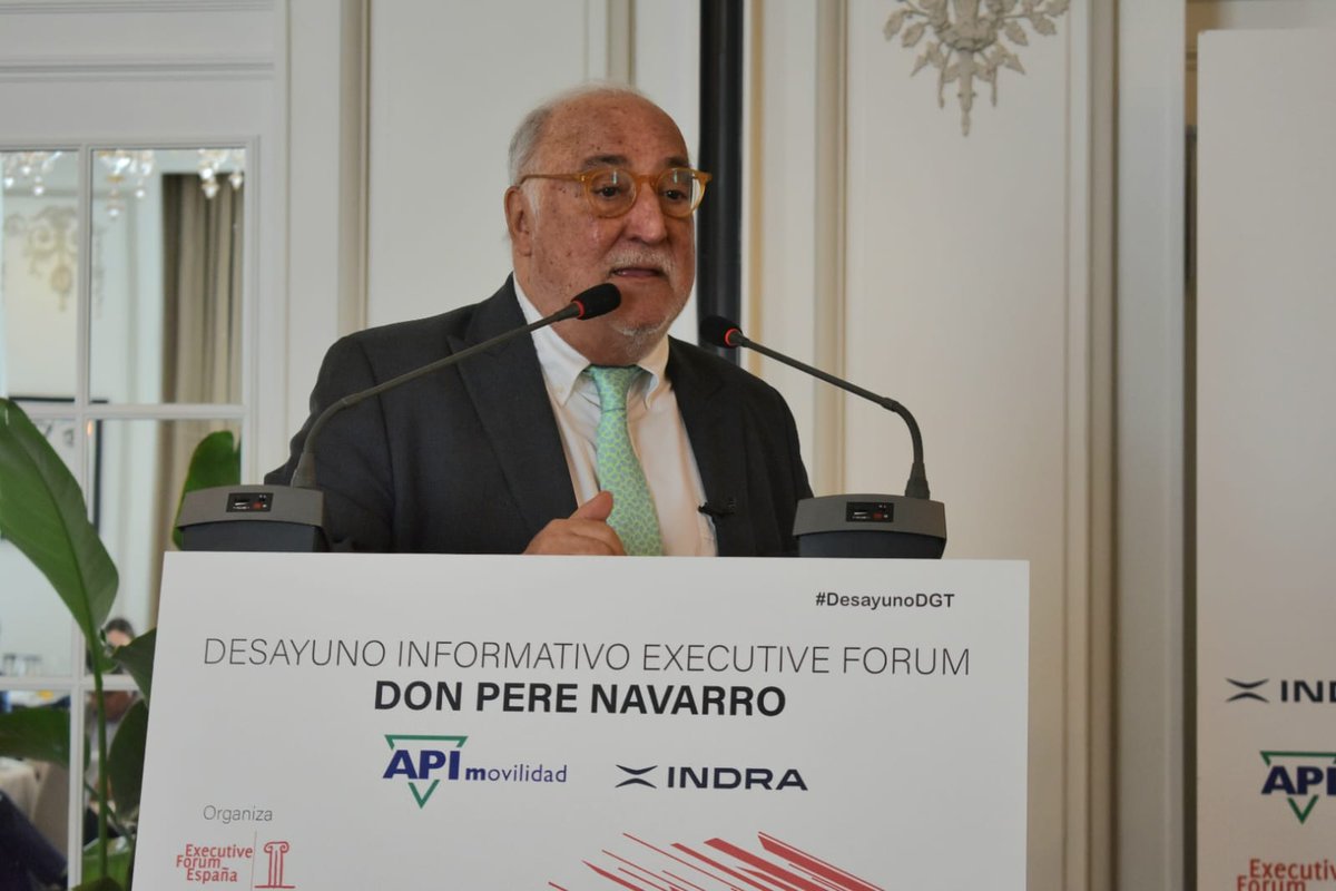 "Queremos hacer de España un referente en seguridad para los desplazamientos en moto" 🛵

#DesayunoDGT <a href="/IndraCompany/">Indra</a> #APIMovilidad