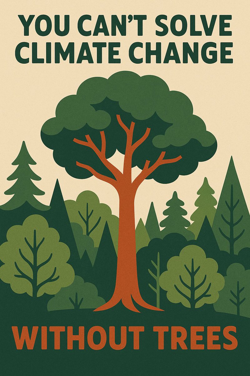 TF_Global's tweet image. You can’t solve climate change without trees.
Forests are Earth's largest carbon capture tech: built-in, free, and wildly effective.
A single mature tree absorbs up to 48 lbs of CO₂/year.
Restore them and we buy time for every other climate solution.