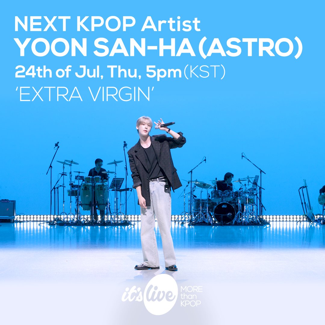 it's Live (@itsliveofficial) on Twitter photo <COMING UP NEXT>
#์ค์ฐํ (ASTRO) - #EXTRA_VIRGIN
#YOONSANHA - EXTRA VIRGIN
<a href="/ASTRO_Staff/">ASTRO OFFICIAL</a>
#์์ธ ๋ผ์ด๋ธ #KPOP #itsLive <COMING UP NEXT>
#์ค์ฐํ (ASTRO) - #EXTRA_VIRGIN
#YOONSANHA - EXTRA VIRGIN
<a href="/ASTRO_Staff/">ASTRO OFFICIAL</a>
#์์ธ ๋ผ์ด๋ธ #KPOP #itsLive