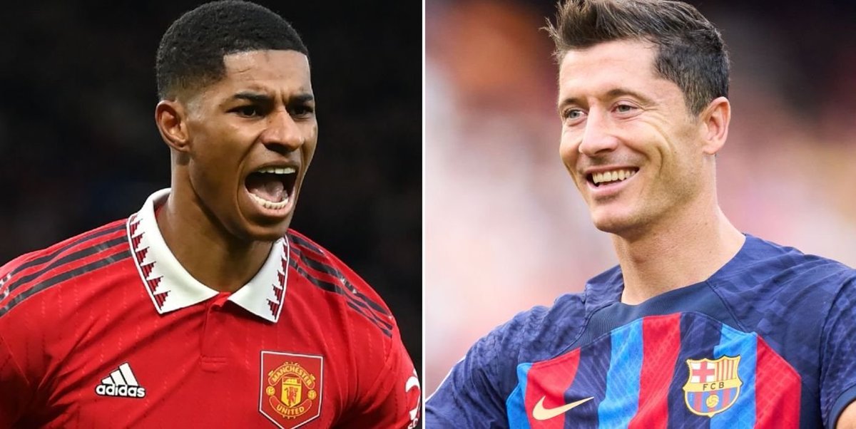 TransfersLlVE's tweet image. Robert Lewandowski feels “challenged” by Marcus Rashford’s arrival, knowing he could face more rotation in what may be his final season at Barcelona.