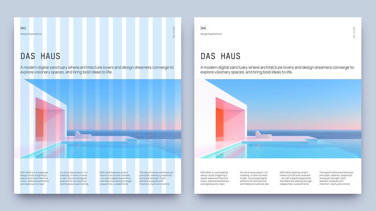 ava_thiery's tweet image. [04] Design Explorations — Grids as a Design Tool

Exploring grid-based editorial design in Framer.

#Framer #GridSystem #DesignExplorations #EditorialWeb