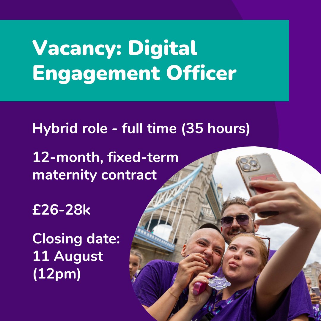 LymphomaAction's tweet image. Looking for a new challenge? We’re searching for someone with creativity and communication skills to support the day-to-day running of our social media.
Apply to be our Digital Engagement Officer - Social Media 👉 lymphoma-action.org.uk/about-us-work-…
#SocialMediaJob #CommunicationsJob