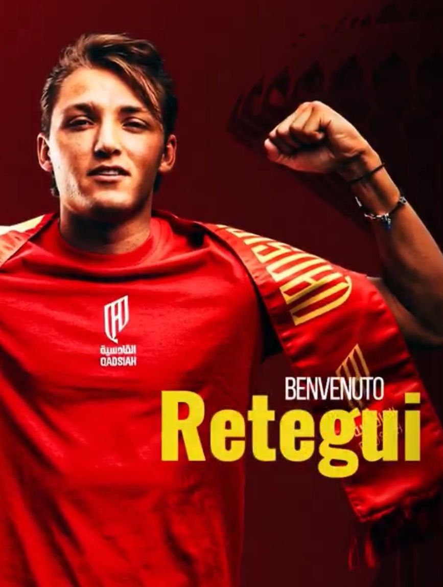 TransfersLlVE's tweet image. Al Qadsiah have completed the signing of Mateo Retegui from Atalanta for €65M. Three-year contract.