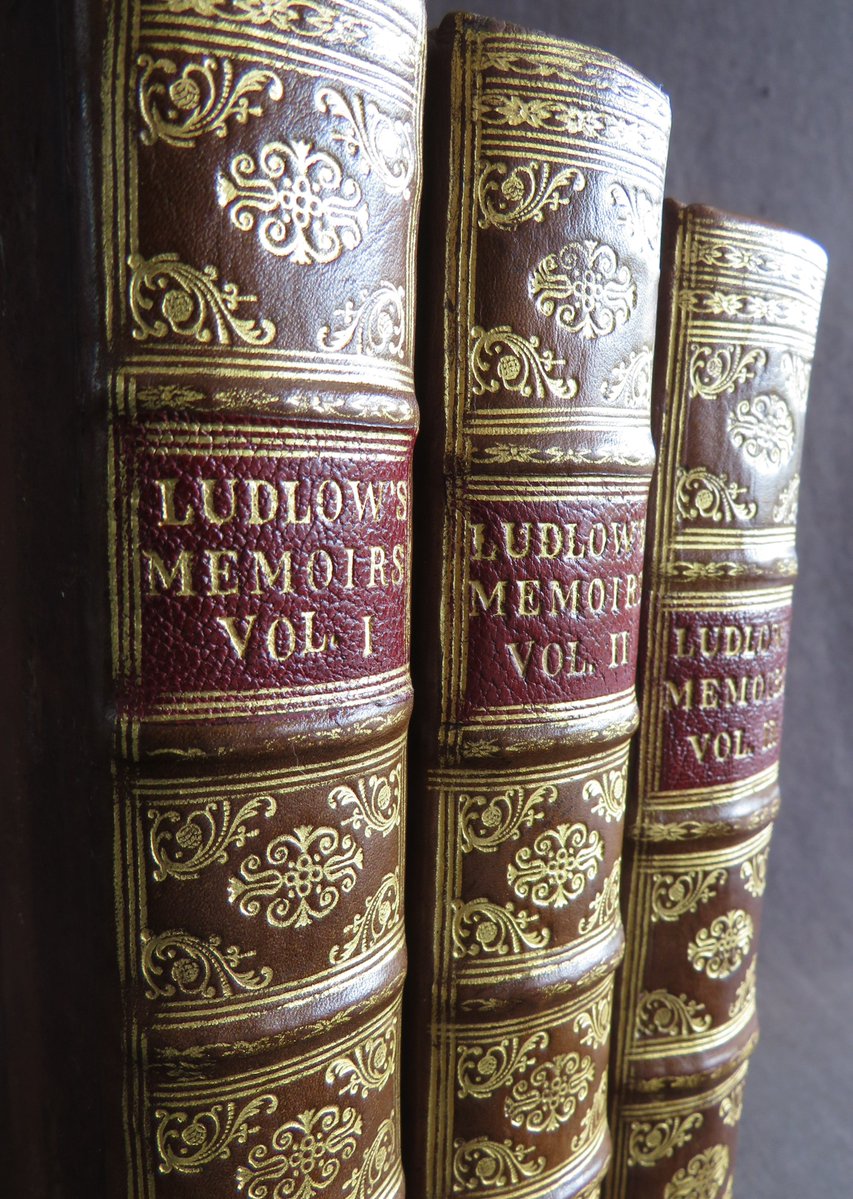 wisdompedlars's tweet image. LUDLOW 3v MILITARY MEMOIRS 1698-9 ENGLISH CIVIL WAR Ireland PARLIAMENT Cromwell
#books #antiquarian #history #17thcentury #EnglishCivilWar #Ireland #memoirs #battles #Cromwell #parliament #military #finebindings #bookauction
bit.ly/418MBuP