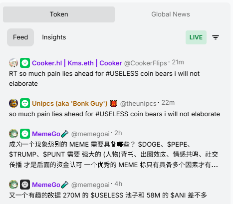 <a href="/elfa_ai/">Elfa AI</a> you can check #useless feed, insights, mindshare... anytime you want.

code to register <a href="/elfa_ai/">Elfa AI</a> : vz_wQWzOO