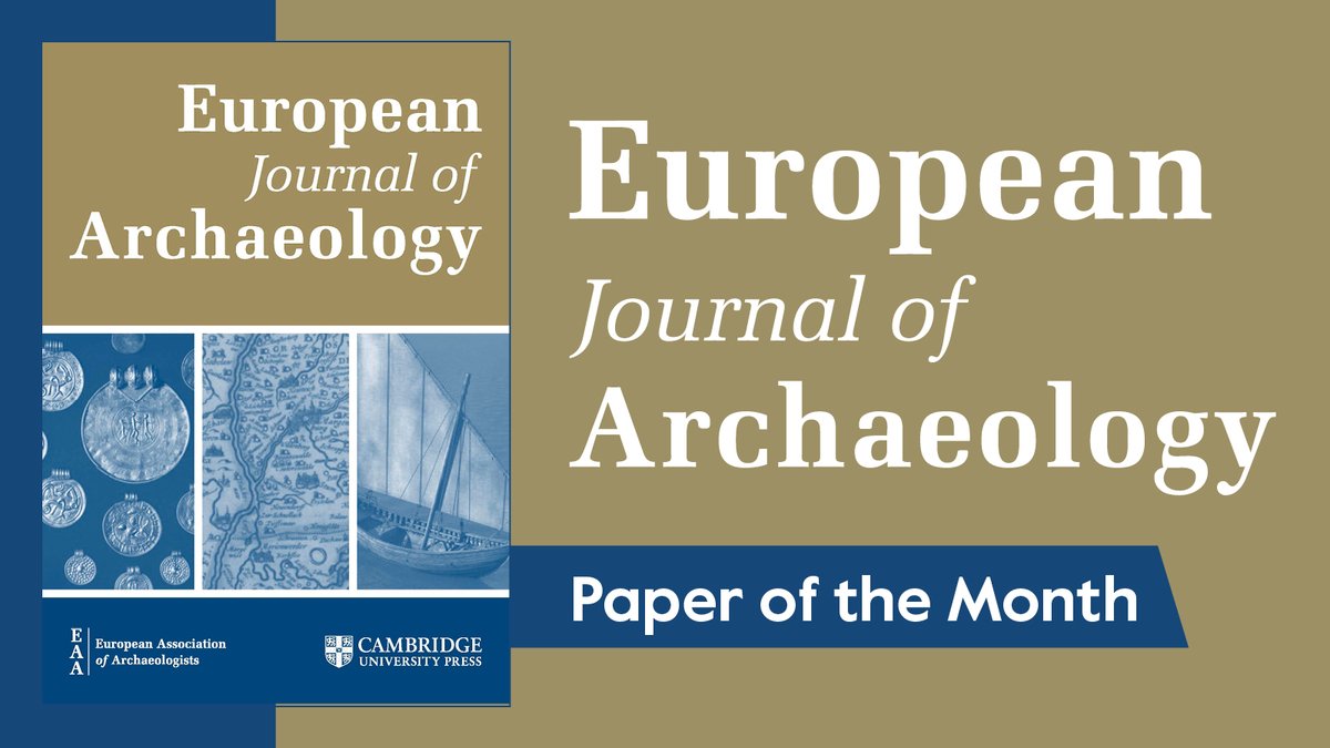 The Paper of the Month from European Journal of Archaeology is "Amber Networks in Prehistory: North-Eastern Iberia as a Case Study" by Mercedes Murillo-Barroso et al., available #openaccess!

📚 cup.org/3GU3xOX

#PaperOfTheMonth