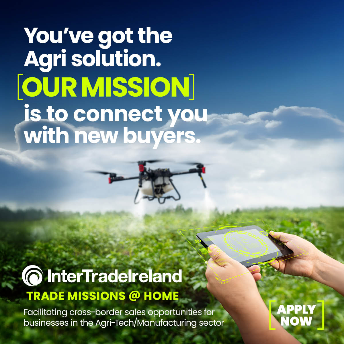 Inter_Trade's tweet image. Unlock Cross-Border Sales with Expert Guidance
Agri businesses in Ireland: want to grow your sales in Northern Ireland?
Our Trade Missions @ Home programme offers at least four targeted sales meetings with industry buyers – plus expert mentoring to help you succeed.
Apply…