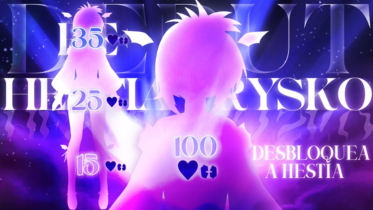 🩷💜DESBLOQUEA A HESTIA💜🩷

【MODEL REVEAL】 HESTIA VRYSKO! 🩷

Un gran PEAK para antes de mi RE-DEBUT!! Espero ver su apoyo con muchos🩷 &amp; 🔄! 

#ModelReveal / #Vtuber / #VtuberES / #VTuberUprising / #Vtubers