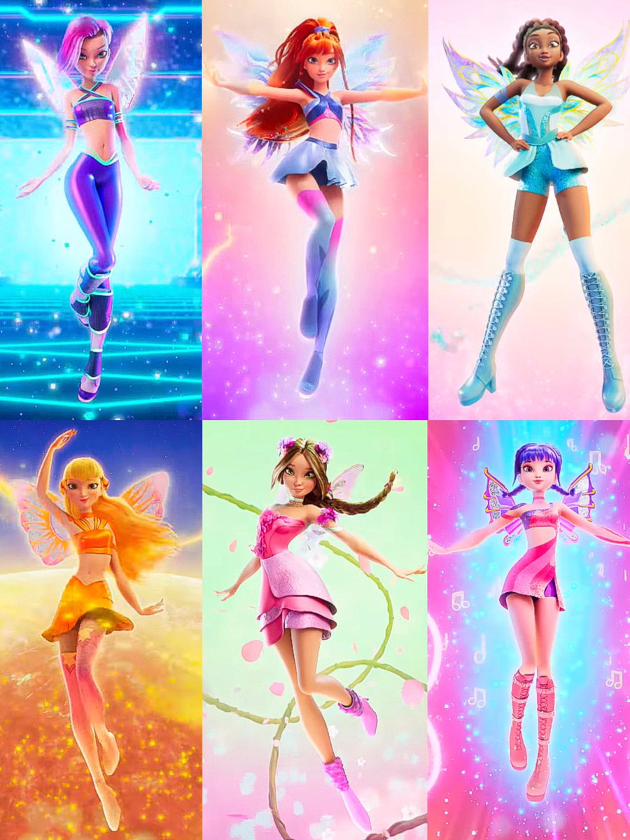 bitsbytits's tweet image. The amazing thing about the winx transformations was how much of an upgrade entchantix was from the first transformation, the reboots transformations are too yassified and detailed imo, and at times very cluttered looking and too busy design wise, the original designs were simple…