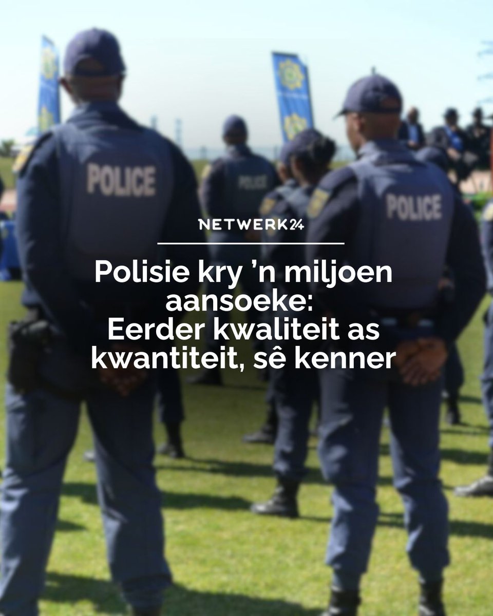 Derduisende mense het vanjaar by die SAPD om werk aansoek gedoen, tog waarsku kenners dat nuwe lede alleen nie genoeg is om ’n “gebroke stelsel reg te maak nie”. ||#SAPD #police #polisie #netwerk24 #nuusinafrikaans #afrikaansenuus
brnw.ch/21wUk8O