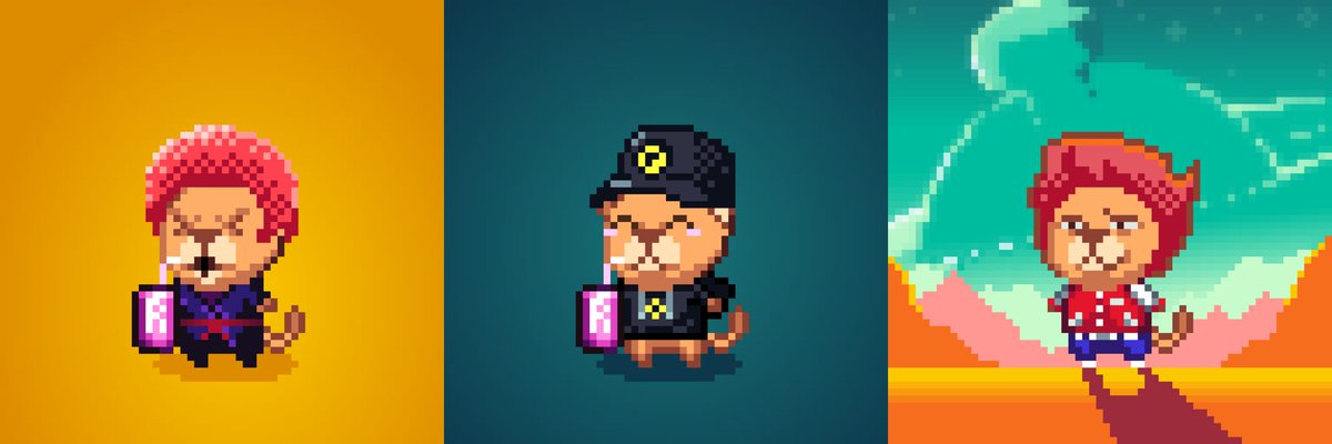 PixeLionsDAO's tweet image. 📣 New #pixeLions sales! 📣
👉#3938, Rank 3205, 60 $bLUNA
👉#2481, Rank 3582, 55 $bLUNA
👉#1632, Rank 4150, 55 $bLUNA