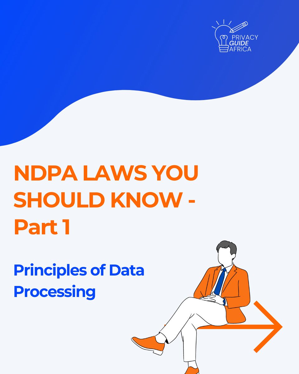 PrivacyGuideAfr's tweet image. Are you handling data properly?

If you&apos;re processing data of people in Nigeria, here’s Part 1 of the NDPA laws you should know.

Not sure if you&apos;re a data controller/processor?
privacyguide.africa/controller-pro…

#DataProtection 
#PrivacyGuideAfrica
