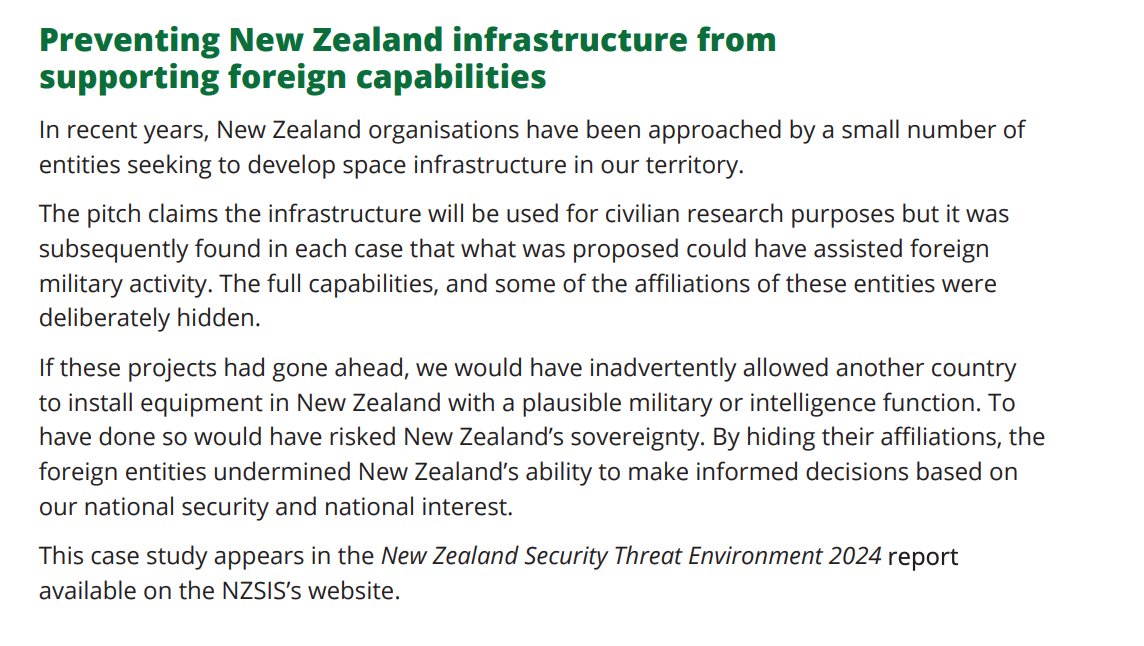 Why urgency late on a Tuesday? Unclear. 
Why the legislation? To deter "certain operators" from operating in NZ.
Why regulate? The only overt sign of the risk the Govt is moving against was given in an 2024 SIS report.
