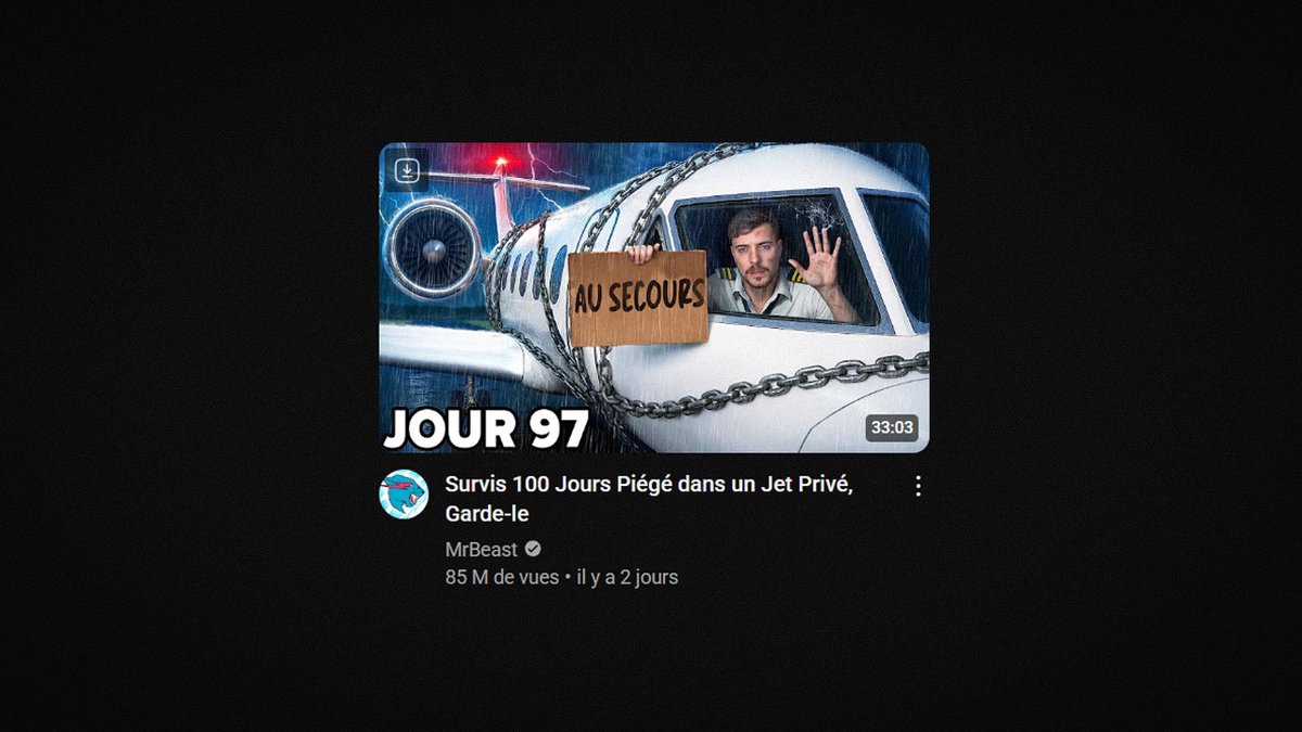 BadisDesigns's tweet image. Today I opened YoouTube and noticed MrBeast’s thumbnail text was in French. Is this a new YouTube feature that shows different languages based on region? If it rolls out to all channels, it could be a real game changer