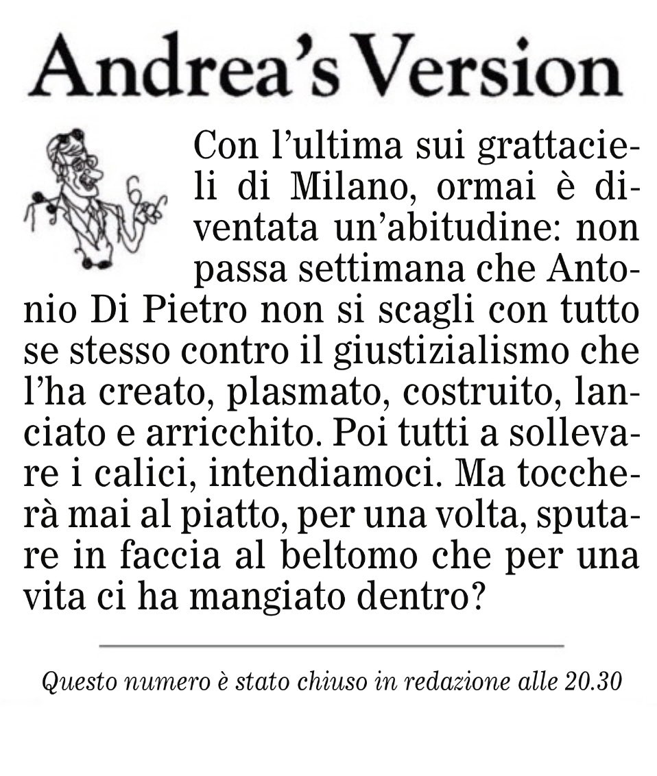 Toccherà mai al piatto sputare?
<a href="/ilfoglio_it/">Il Foglio</a>