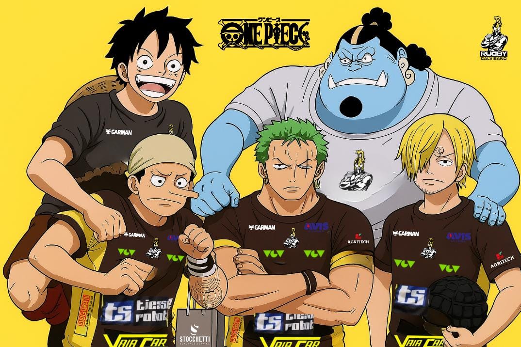 💛🖤🏴‍☠️ 𝗦𝗘𝗡𝗜𝗢𝗥𝗘𝗦
✏️ Oggi è il 𝖮𝖭𝖤 𝖯𝖨𝖤𝖢𝖤 𝖣𝖠𝖸 la giornata dedicata al manga e anime 🇯🇵👒
😍 Certo che Rubber sulla trequarti non sarebbe neanche male 😅😂

#ripartiamo #RugbyCalvisano ⚔️
#ForzaCalvisanoSempre 💛🖤 #onepiece #ONEPIECEDAY25