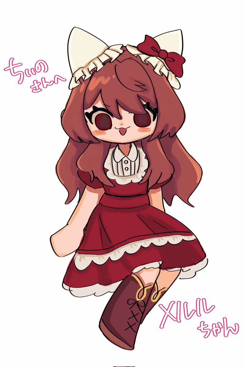g194544's tweet image. ユビキさん(@yubiki_nuinui)にうちのOCぬいのメルルを描いていただきました✨顔から服装まで可愛いく描いてくださり心臓が破裂しそうです!!!!