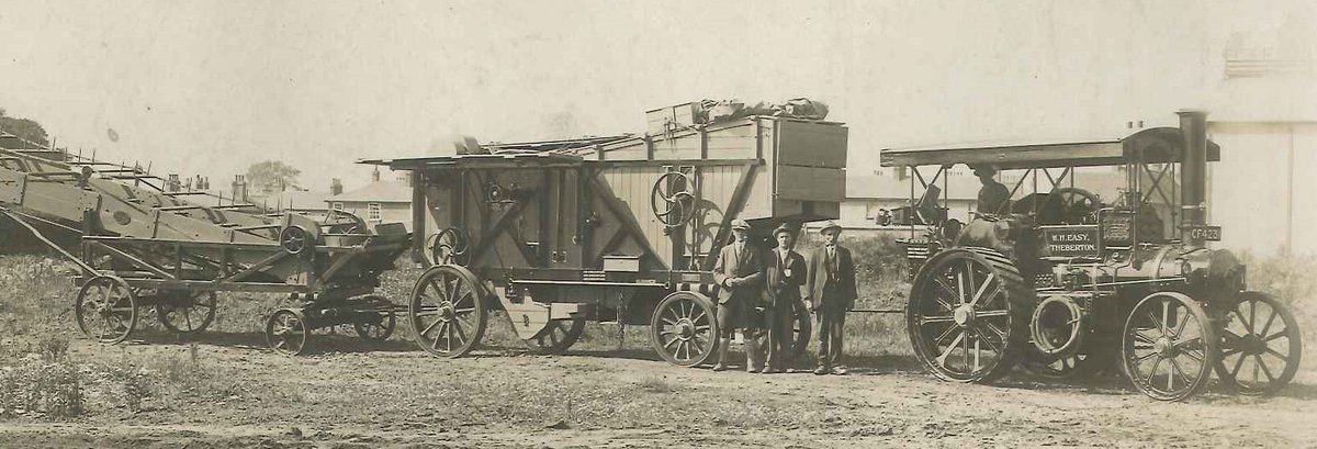 I often wonder if this Garrett threshing set, which belonged to Belinda's great-grandfather, was the one featured in a film shot eafa.org.uk/work/?id=1416 at Rope's Lower Abbey Farm open.substack.com/pub/robertasht…