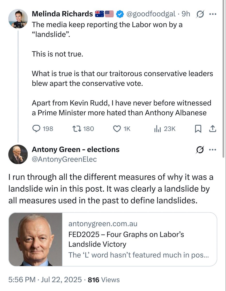 ExposingNV's tweet image. Haha I love it when Antony Green tells people theyβre wrong