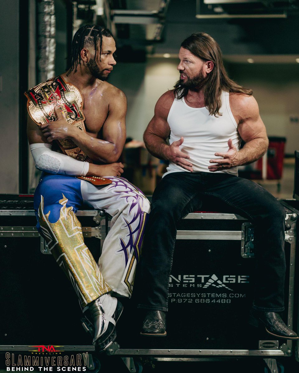 Cultaholic's tweet image. AJ Styles was reportedly originally planned for a segment with Frankie Kazarian at TNA Slammiversary.
However, this was changed to the segment with Leon Slater "in the hours before the event."
As per the report, some sources in TNA believe that WWE had input in this change as…