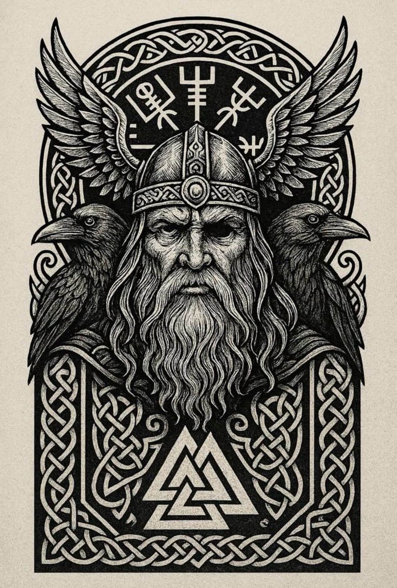 skadiglory's tweet image. 16. A coward believes he will ever live if he keep him safe from strife: but old age leaves him not long in peace though spears may spare his life.
Osnjallr madr
hyggsk munu ey lita,
ef hann viỗ vig varask;
en elli gefr hánum engi frid, pótt hánum geirar gefi.
A coward thinks…