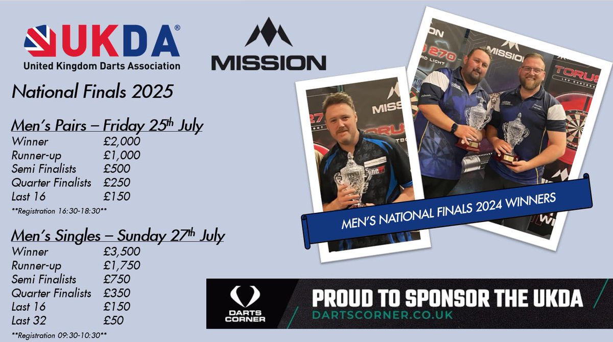 This weekend sees the UKDA National Finals, sponsored by <a href="/DartsCorner/">Darts Corner</a> taking place <a href="/UoBStadium/">University of Bolton Stadium</a>