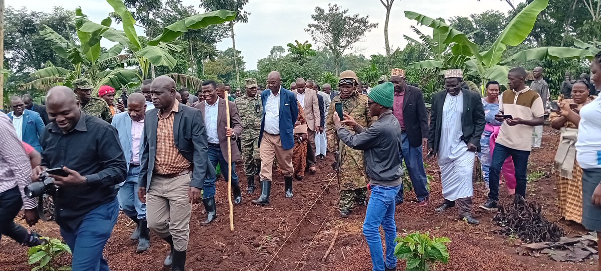 Mayorwalusimbi's tweet image. Today we have welcomed the Katikkiro of @BugandaKingdom_ Owek @cpmayiga in Nakifuma-Naggalama Town Council @Essaza_Kyaggwe. He is set to visit model coffee farmers in Nakifuma County.