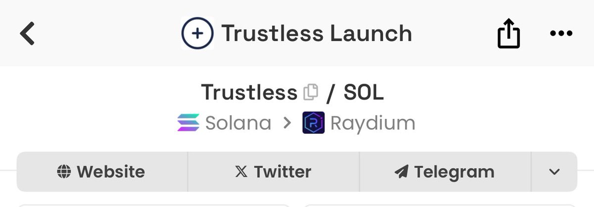 The Ticker is….

$TRUSTLESS

FShevYeLuSeM7m7ZUvuipzHut6HBXQyw4enJoCDSkzB2

SHARE &amp; Drop your SOL wallet 🔥