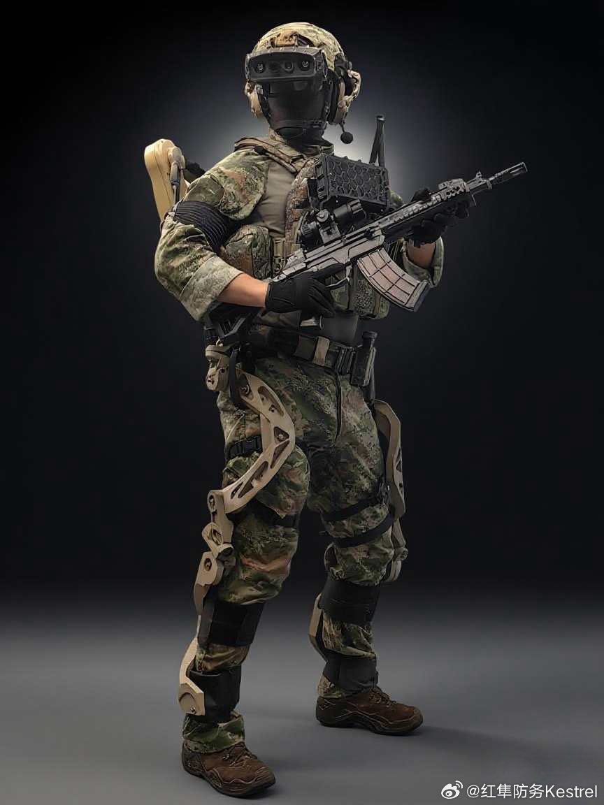 zhao_dashuai's tweet image. Future Chinese digitized super soldier.
Powered exoskeleton with augmented reality combat system linked to drones.
All knowing, all seeing situational awareness coupled with superhuman strength.