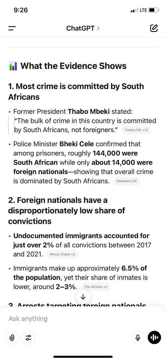 pstsamAd's tweet photo. @Ntsetsana @AforNah1 Stats show that most of the crimes in South Africa are committed by locals https://t.co/Gdladt36fD