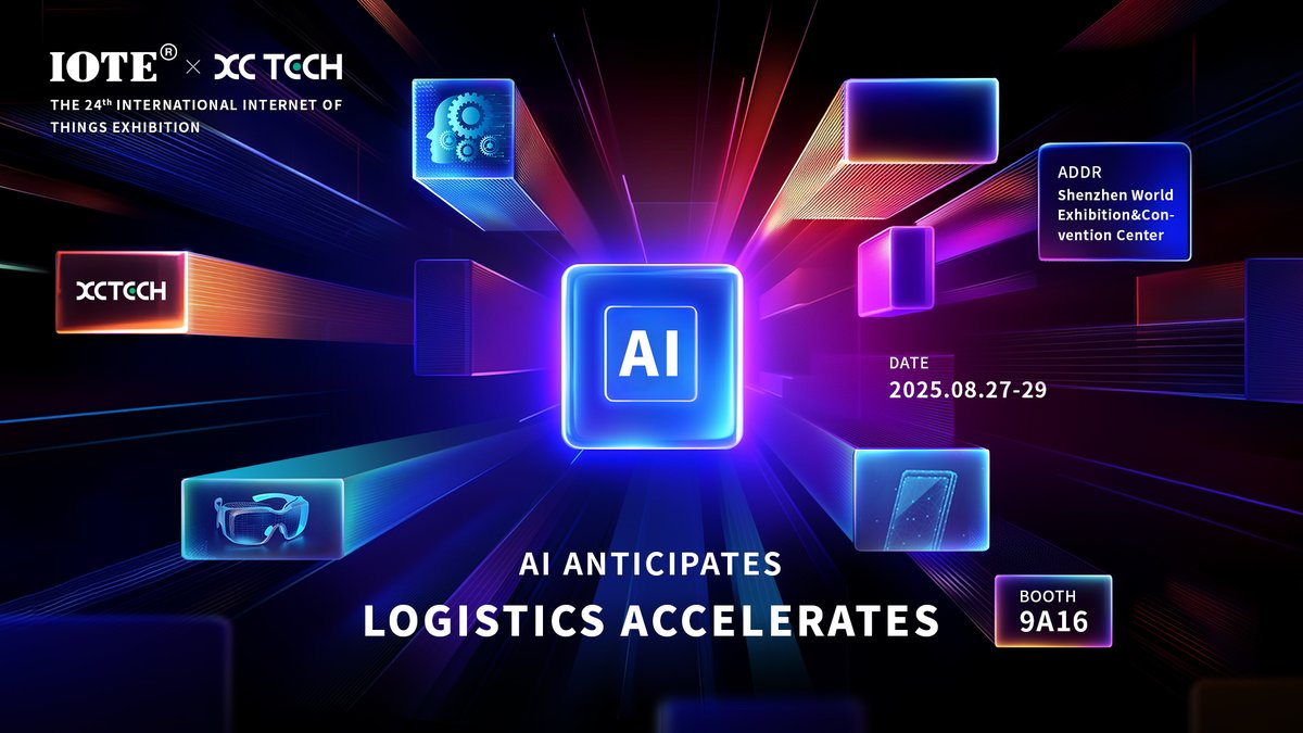 XC_Technology's tweet photo. 🌟 𝗝𝗼𝗶𝗻 𝗫𝗖 𝗧𝗘𝗖𝗛 𝗮𝘁 𝗜𝗢𝗧𝗘 𝟮𝟬𝟮𝟱 𝗶𝗻 𝗦𝗵𝗲𝗻𝘇𝗵𝗲𝗻!

We’re excited to announce that XC TECH will be exhibiting at IOTE 2025 — Asia’s premier IoT event! Discover how our cutting-edge AI-driven solutions are transforming logistics, manufacturing, and retail. https://t.co/bWj6HOUpGS