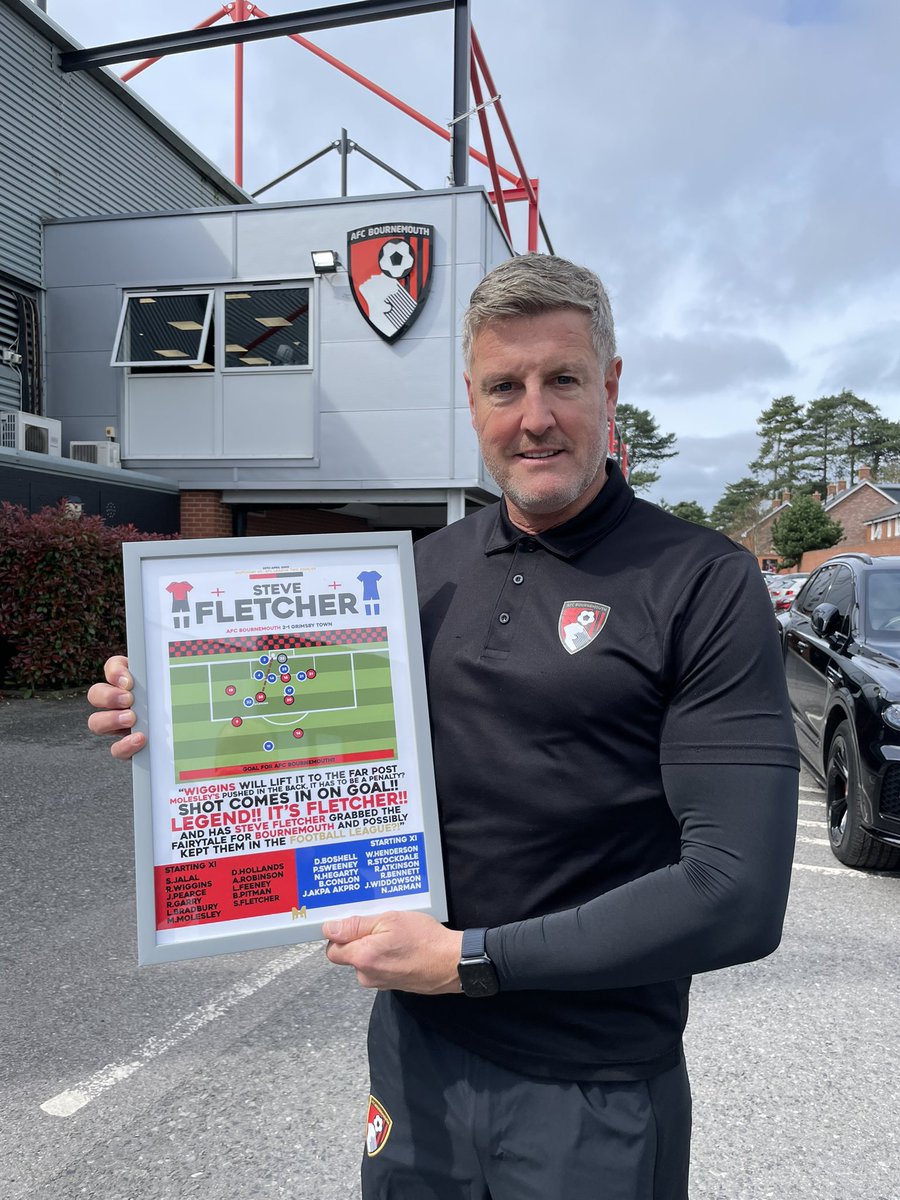 ๐ ๐ฒ๐๐๐ฎ๐น๐ฎ (@mezzaladesigns) on Twitter photo โญ๏ธHALL OF FAMEโญ๏ธ
AFC Bournemouth Legend Steve Fletcher with our print of his Goal v Grimsby Town to keep AFCB In the Football Leagueโญ๏ธ๐
CODE: โSUMMERโ For 15% OFF All Itemsโ
๐ MezzalaDesigns.co.uk
#AFCB <a href="/afcbpodcast/">Back Of The Net ๐</a> <a href="/TalkBournemouth/">Talkcherries_afcb</a> โญ๏ธHALL OF FAMEโญ๏ธ
AFC Bournemouth Legend Steve Fletcher with our print of his Goal v Grimsby Town to keep AFCB In the Football Leagueโญ๏ธ๐
CODE: โSUMMERโ For 15% OFF All Itemsโ
๐ MezzalaDesigns.co.uk
#AFCB <a href="/afcbpodcast/">Back Of The Net ๐</a> <a href="/TalkBournemouth/">Talkcherries_afcb</a>