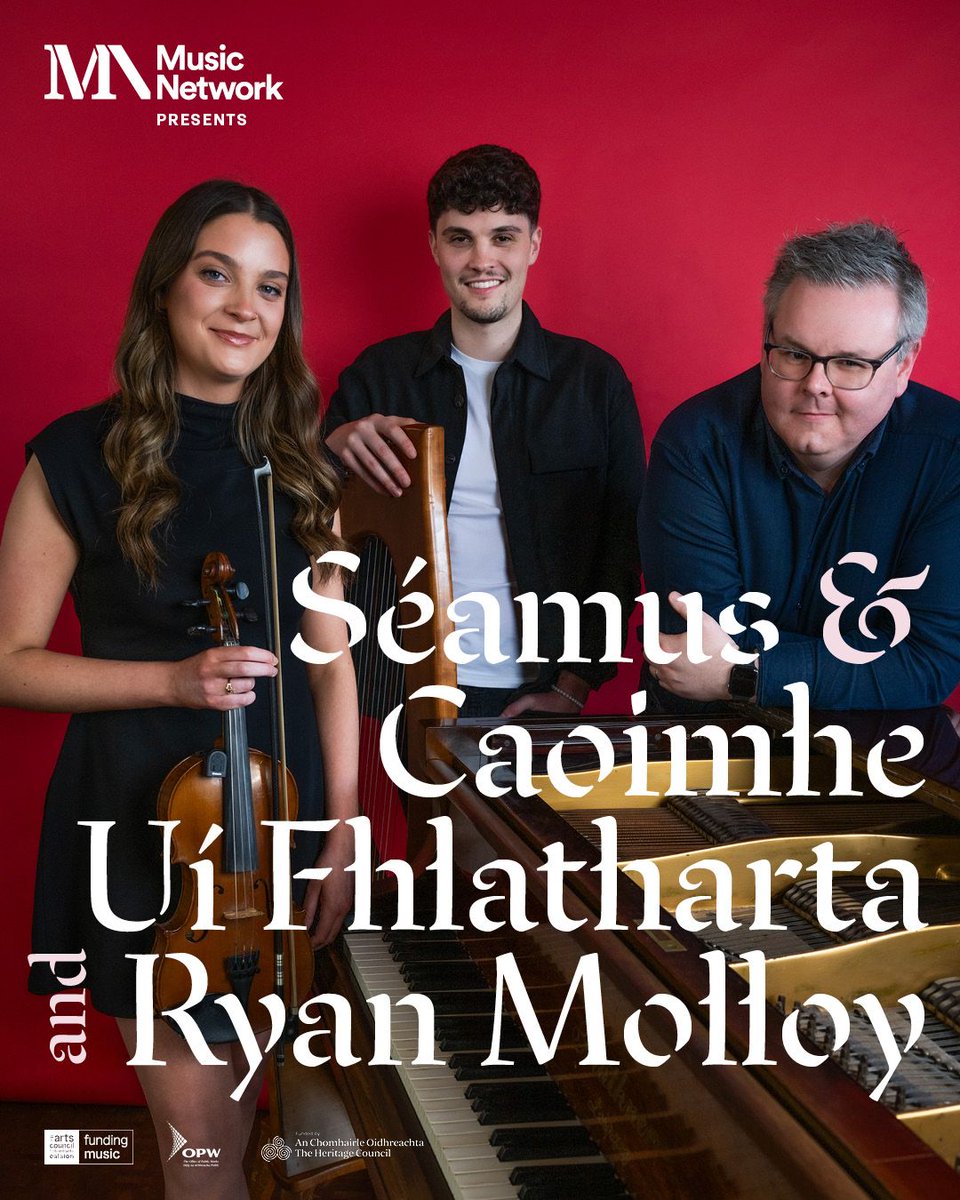 PavilionTheatre's tweet image. 🎻 Coming soon from @musnetirl, Séamus & Caoimhe Uí Fhlatharta (RTÉ Folk Awards 2024 Best Emerging Artists) alongside pianist Ryan Molloy (TG4 Gradam Ceoil 2024 Composer of the Year)
Don’t miss this meeting of contemporary brilliance.
18 Sep | 🎟️ buff.ly/Sf63Wlo